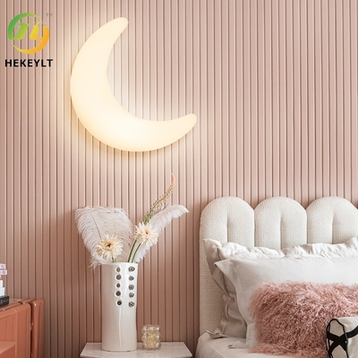 Minimalist Moon โคมไฟติดผนังห้องเด็กพื้นหลังห้องนอนโคมไฟข้างเตียง
