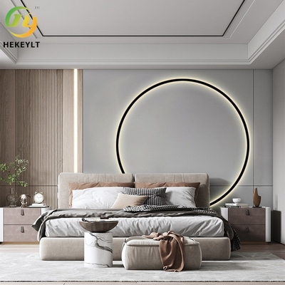 โคมไฟติดผนังวงแหวน LED ที่เรียบง่ายทันสมัยสำหรับพื้นหลังห้องนั่งเล่นห้องนอนหัวเตียง