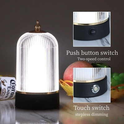 โคมไฟบาร์ LED แบบชาร์จไฟได้โคมไฟตั้งโต๊ะ Nightlight Creative Restaurant Ambiance Light