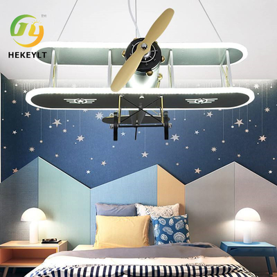 สร้างสร้างสรรค์ LED เด็กเครื่องบินแสง ห้องนอนเด็กบุคคลภาพ Smart การ์ตูน Pendant Light