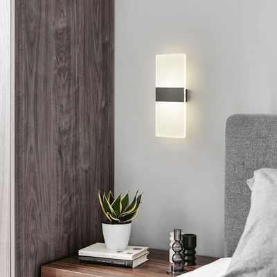 โมเดิร์น ซัปปิล สี่เหลี่ยม LED แสงกําแพงโปร่งใส ห้องนอน ห้องนั่งเล่น ร้านอาหาร โรงแรม