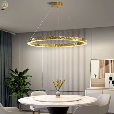 ห้องนอน LED ทองแดง โมเดิร์นไฟวงแหวน Creative Simple Home