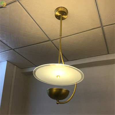 ฮาร์ดแวร์ + อะคริลิคบ้าน / โรงแรม Art Gold LED Application โคมไฟจี้นอร์ดิก
