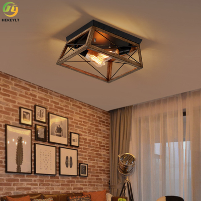 โคมไฟเพดาน LED ไม้เหล็กนอร์ดิก 220V สำหรับบ้านโรงแรม 1 หัว