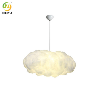 LED สิ่งทอรูปเมฆโคมไฟจี้ทันสมัย ​​E26 ฐานหลอดไฟ Creative