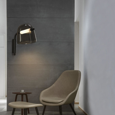 ห้องนอน Simple Post Modern Wall Light โคมไฟติดผนังกระจกสร้างสรรค์สไตล์นอร์ดิก