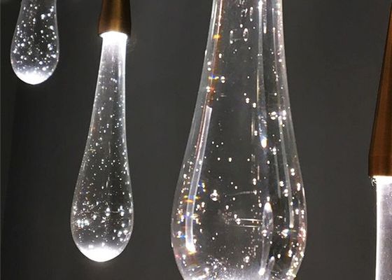 LED Water Drop โคมไฟคริสตัลโมเดิร์นสำหรับบาร์ร้านอาหารสร้างสรรค์