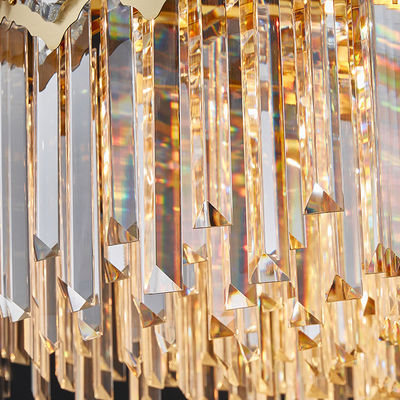 โคมระย้าคริสตัลโมเดิร์น K9 โคมระย้าคริสตัล Raindrop โคมไฟแขวนโคมไฟเพดาน LED โคมระย้าสำหรับห้องรับประทานอาหาร