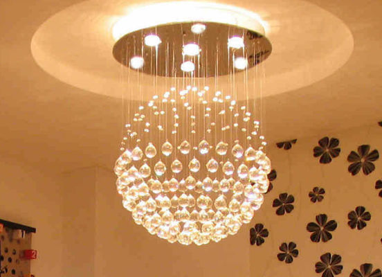 Luxury Nordic Drop โคมไฟคริสตัลสแตนเลสสตีลสำหรับโรงแรม